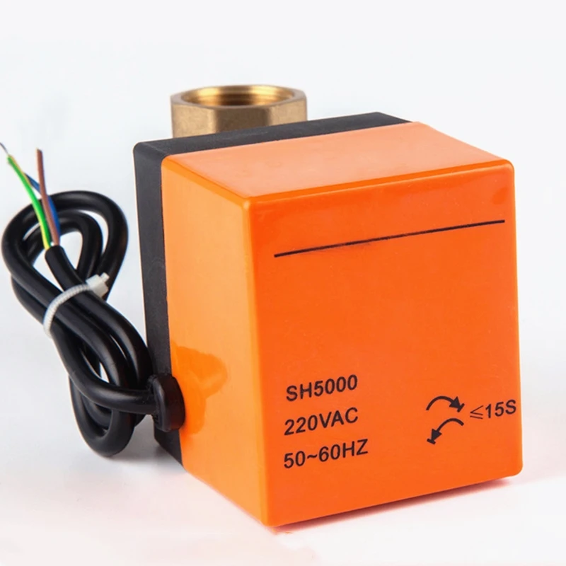 Электрический привод DN20 G 3/4 &quotAC220V двухходовой латунный моторизованный шаровой