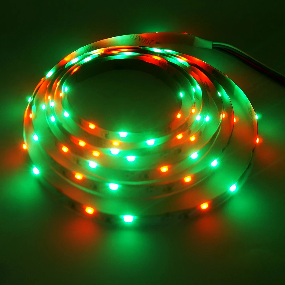 

DC12V SMD335 RGB Side emitting LED Strip Flexible 60leds/m tape lights with remote For Car Home Decoration with power supply