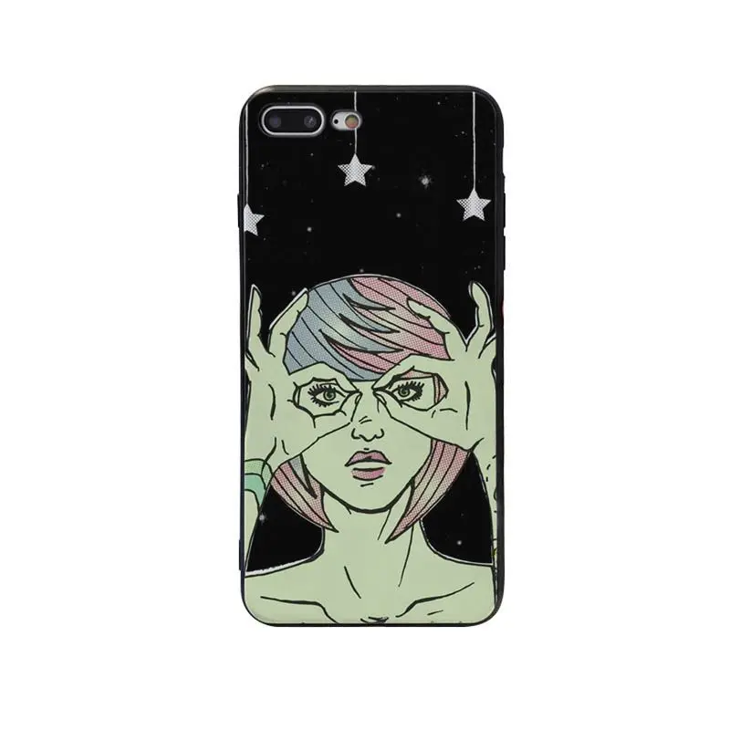 Babaite эстетика милый alien space печать рисунок чехол для телефона Apple iPhone 8 7 6 6S Plus X XS MAX 5
