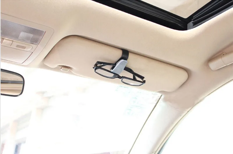 Carsun держатель для автомобильных очков Солнцезащитные очки Зажим для очков Авто Крепеж Авто аксессуары ABS автомобиль универсальный карта билета