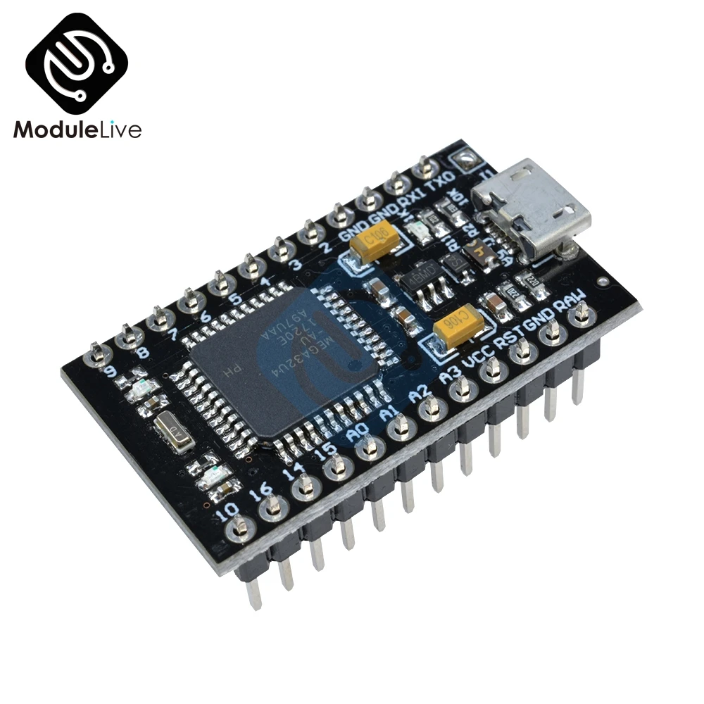 3 В 8 МГц ATmega32U4 Nano Pro микро usb плата контроллера для Arduino с Загрузчиком Mega32U4 Mini Leonardo