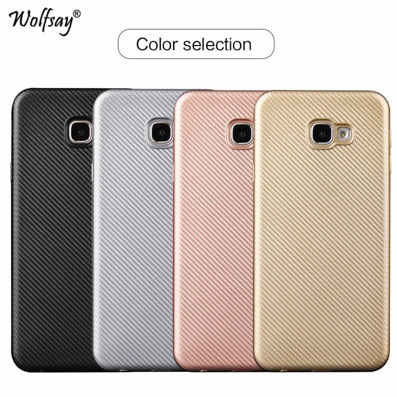For Phone Case Samsung Galaxy J4 Plus Carbon Fiber Soft TPU Cover J610 |