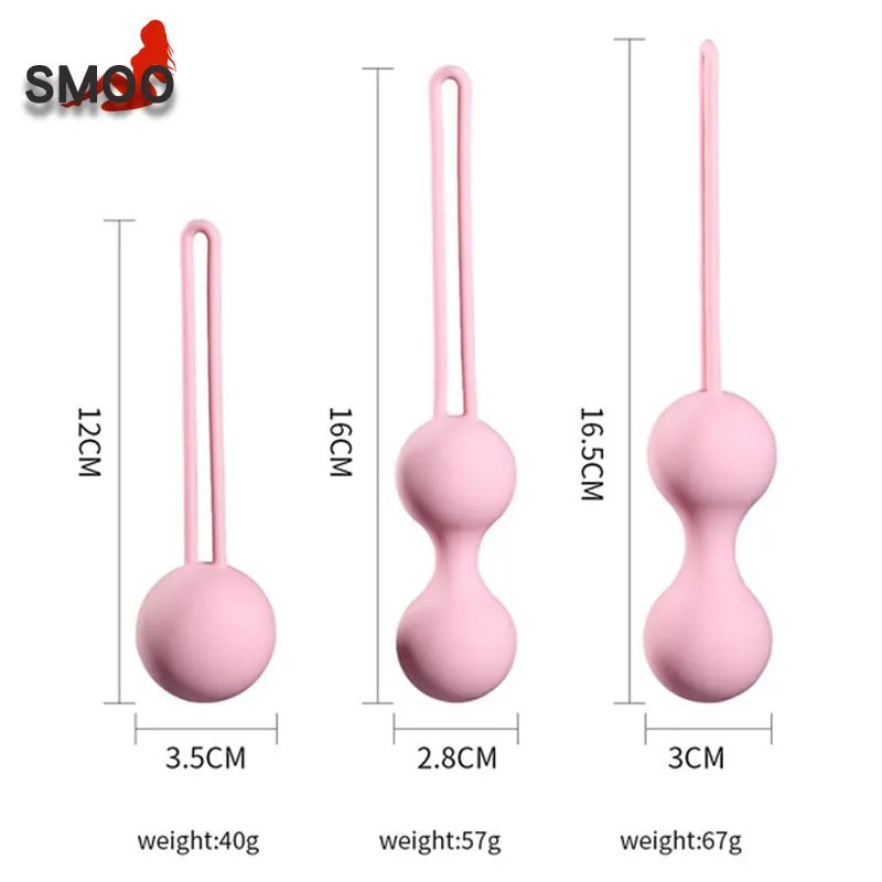 Секс игрушки для взрослых Smoo силиконовые вагинальные шарики Geisha Balls устройство