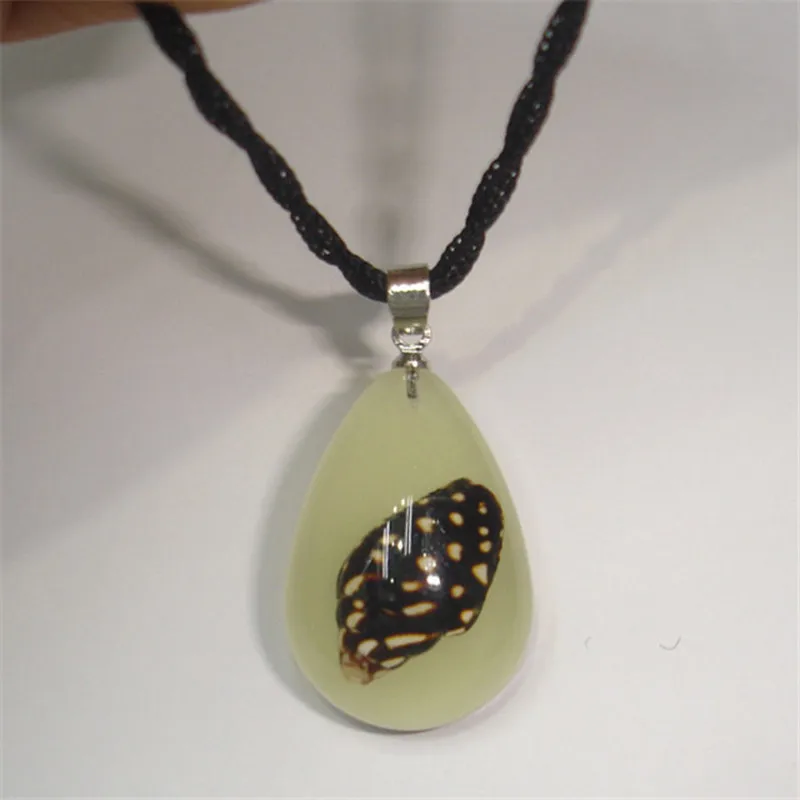 Уникальное ожерелье с подвеской в виде черного шнура летнее праздничное