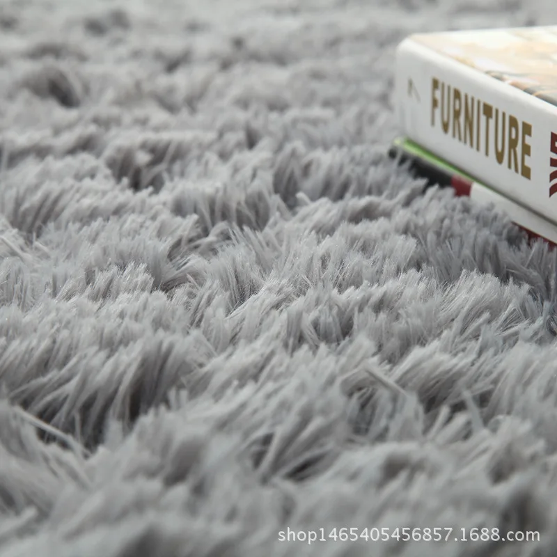 Супер мягкие пушистые противоскользящие лохматый ковер Обеденная коврик для