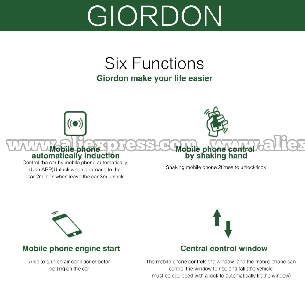 Универсальный смарт ключ для смартфона автомобильный PKE сигнализация совместима