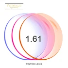 1,56 1,61 1,67 (-0,50 -8,00) тонированное окрашивание по рецепту CR-39 Смола оптические очки линзы миопия, Гиперметропия зеркальные солнцезащитные очки линзы