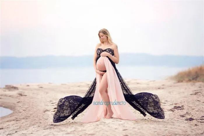 Платья для беременных; для фотосессии; кружевное платье со шлейфом размера плюс; пляжное платье для вечеринки; длинное платье-труба; платье для беременных; Vestido Gravida