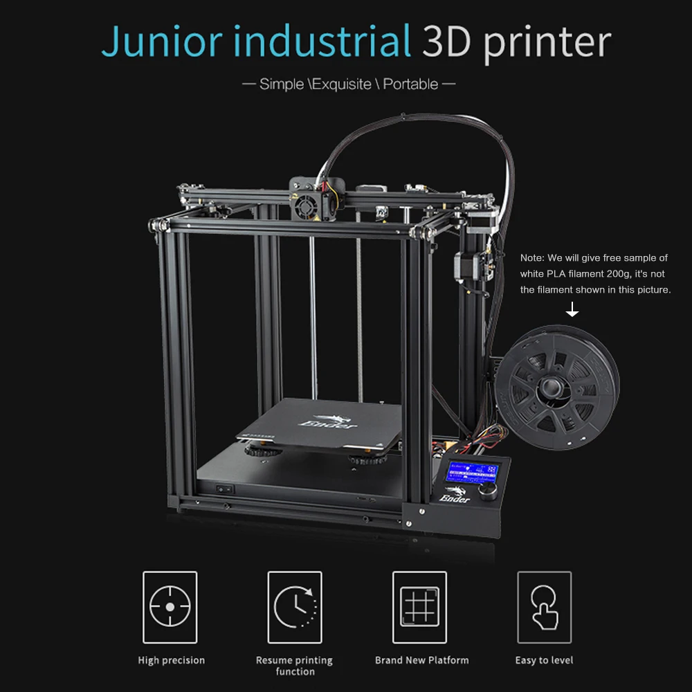 3D принтер Creality Ender 5 набор сделай сам макс. 180 мм/секция алюминиевый профиль