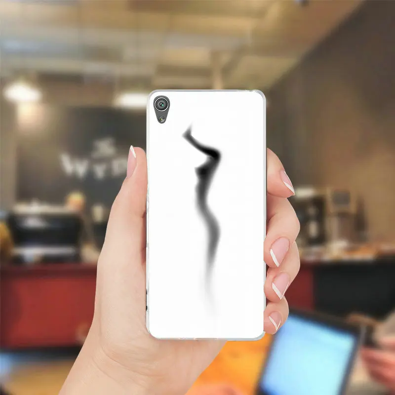 Женские Силуэты Мягкий силиконовый чехол для мобильного телефона Чехлы sony Xperia Z Z1