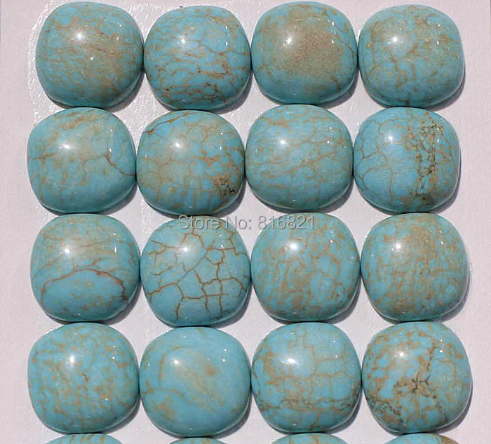 

( 12 Pieces/lot) 14mm Semi-precious stone Filleted Cornet Square Dome Cabochon stone Flat Back cabochons