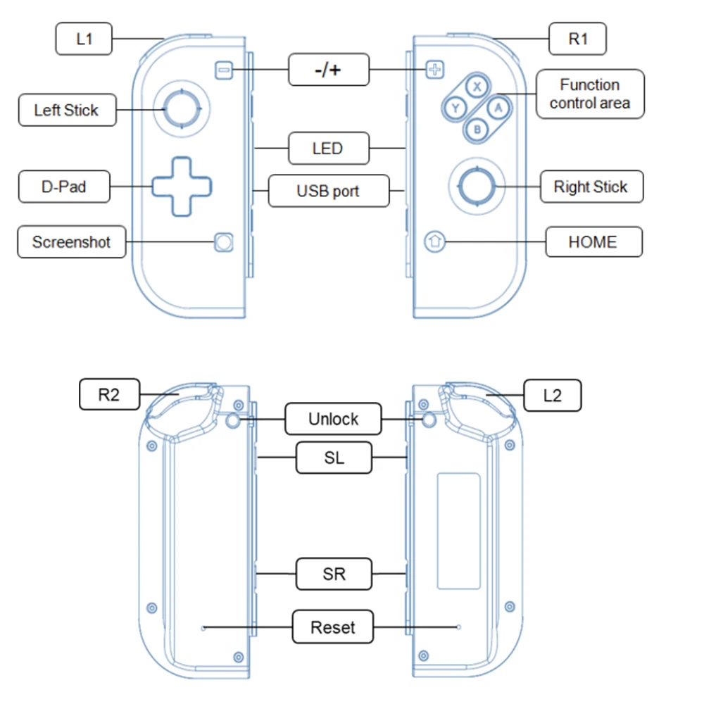 Беспроводной Bluetooth переключатель геймпады разделенная ручка для Nintendo Switch