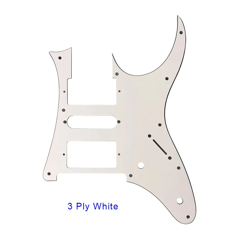 Pleroo гитарные части, палочки с винтами, костюм для Ibanez RG 350 MZ Japan MIJ гитарные палочки, защита для музыки, Сменные аксессуары - Цвет: 3 ply white