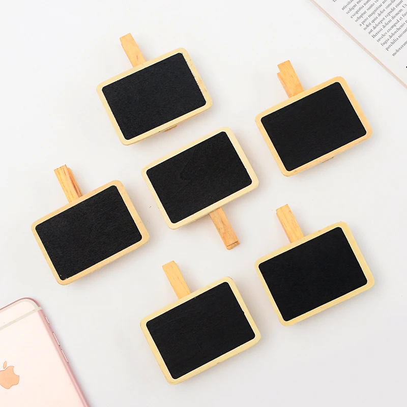 10 шт./лот Корейская доска деревянные зажимы Kawaii Мини зажим для фото бумаги