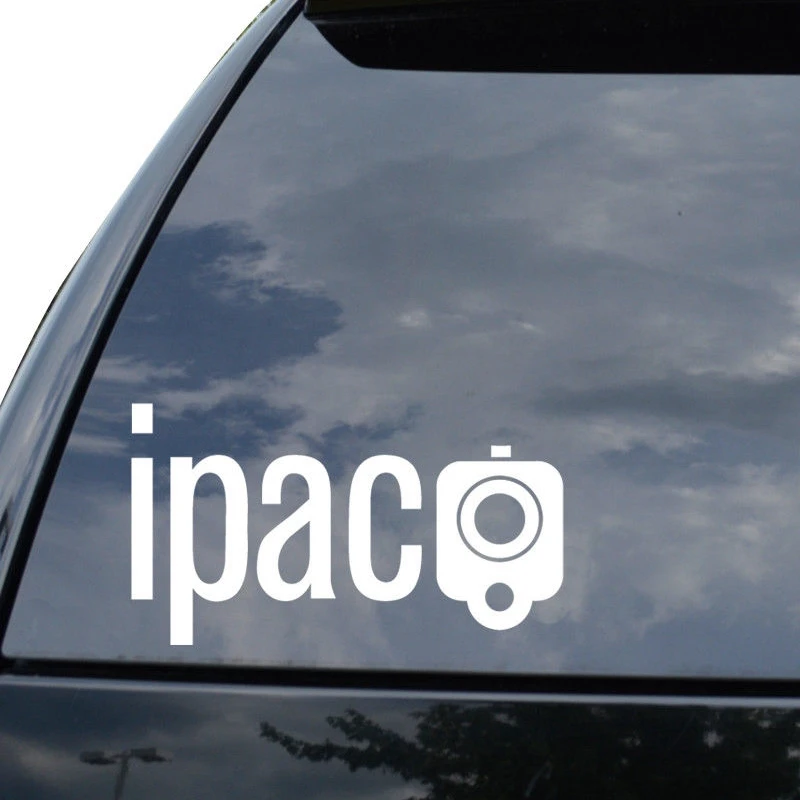 Ipac наклейка оружие с пистолетом окна автомобиля виниловая Забавный плакат