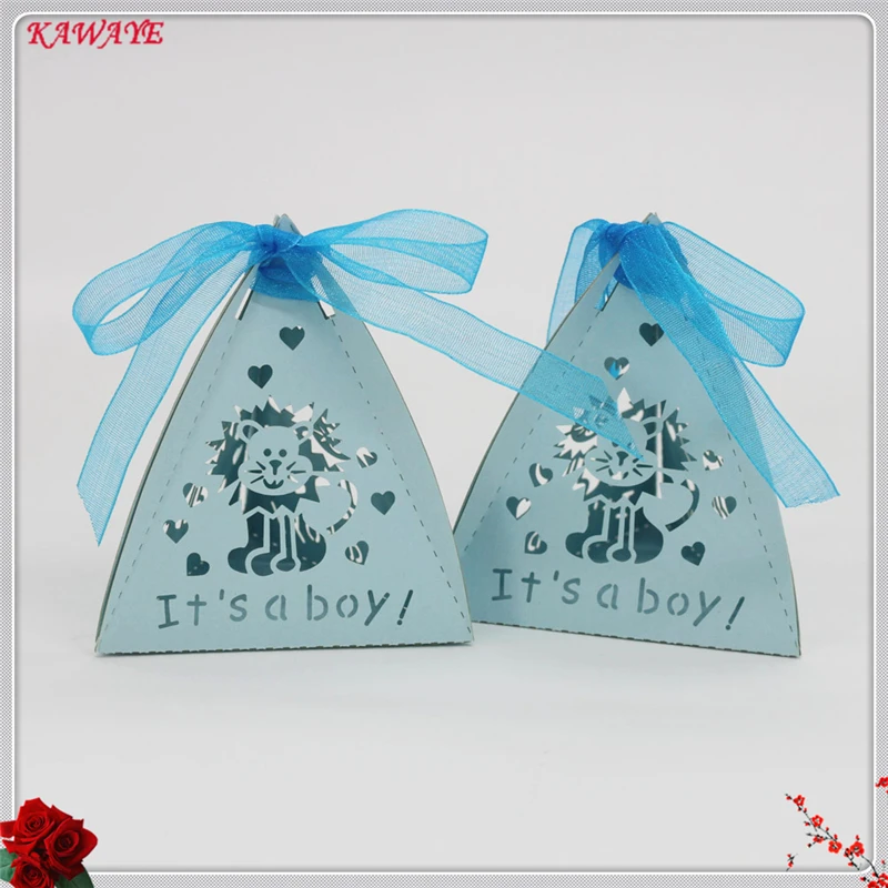 30 шт. детские подарочные коробки с рисунком льва Бумага коробка конфет лазерной