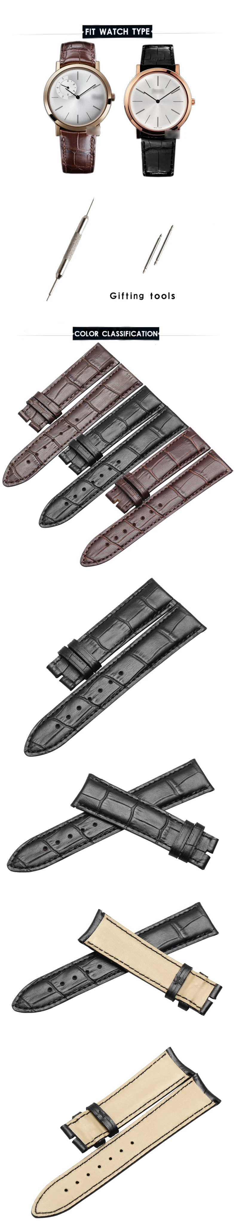 WENTULA ремешок для часов PIAGET ALTIPLANO G0A29112 телячья кожа ремешок из натуральной кожи ремешок для часов