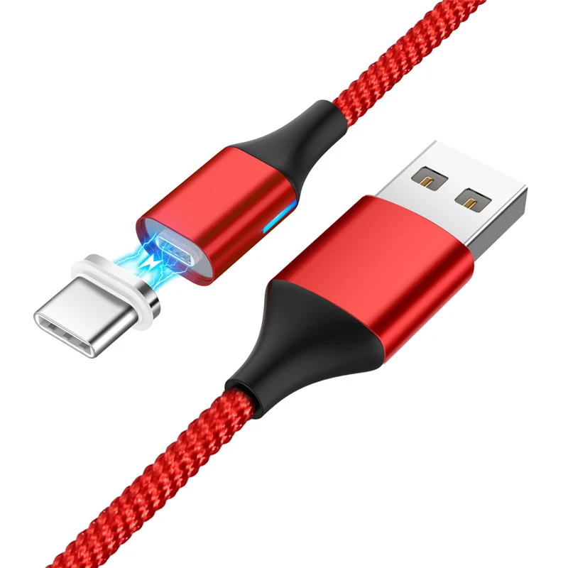 3а нейлоновый Магнитный USB кабель Быстрый Micro usb type C кабель для зарядки телефона Магнитный кабель для samsung Galaxy