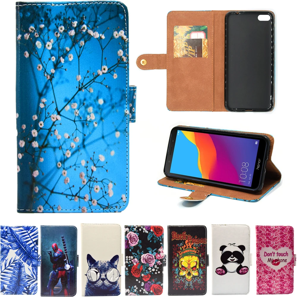 Чехол книжка для Huawei Honor 7c Pro 7a 6c 7x7 s 6a 6x8 9 Lite 10 honer anime чехол 6 7 a c x a6 x6 c6 a7 c7 x7 s7