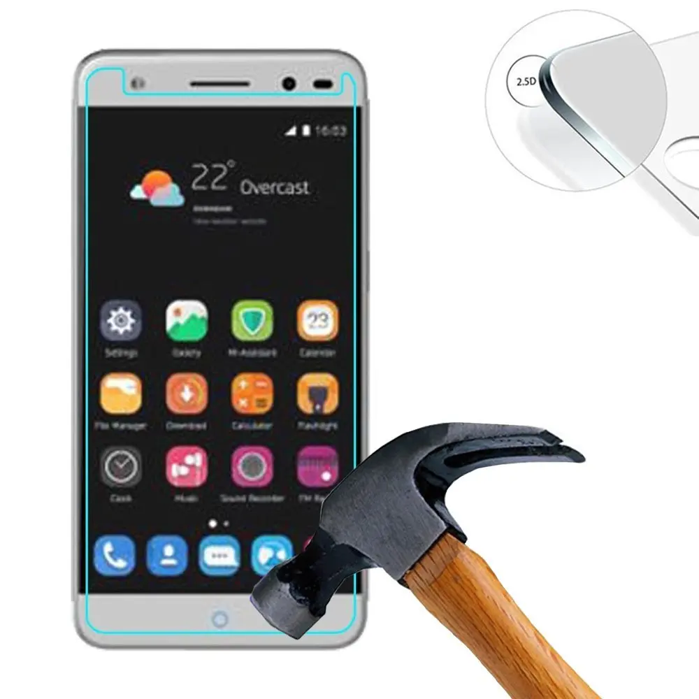 Из 2 предметов защитный закаленное Стекло экран Дисплей протектор для ZTE blade V7 Lite