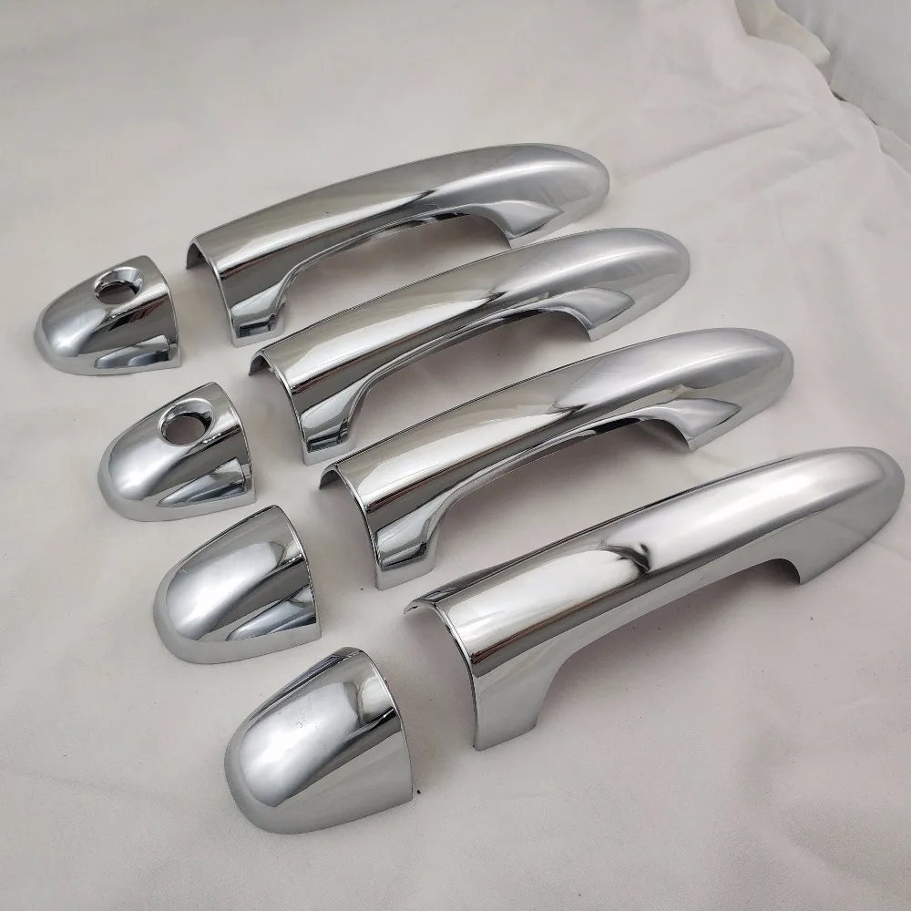 

8 шт. ABS хромированный/черный чехол для автомобильной дверной ручки для Toyota INNOVA 2016 FORTUNER 2016 HILUX REVO 2016 Крышка для автомобильной дверной ручки