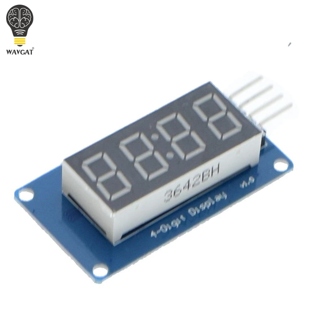 Suq TM1637 светодиодный модуль дисплея для Arduino 7 сегментов 4 бит 0 36 дюймовые часы