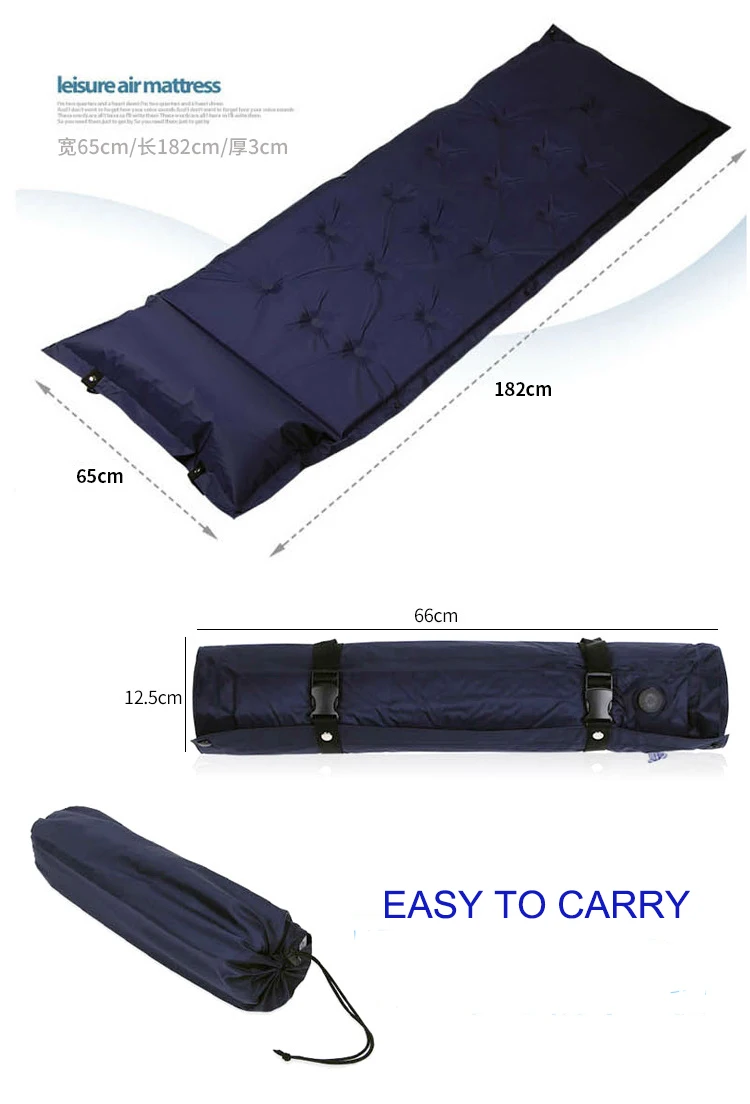 Надувной матрас с подушкой туристический коврик Автоматическая пусковая