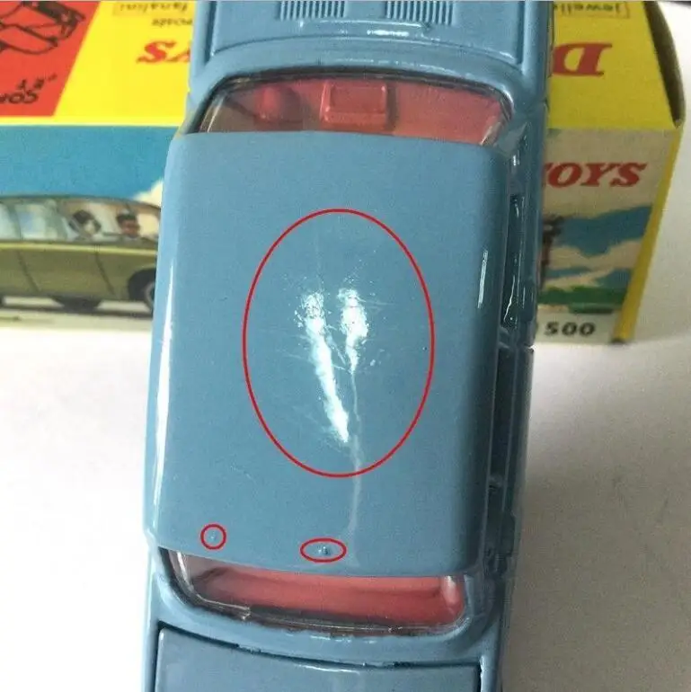 ATLAS дефект 2 шт. Dinky игрушки 523 и 1500 SIMCA 1/43 полиция 501 сплав литья под давлением