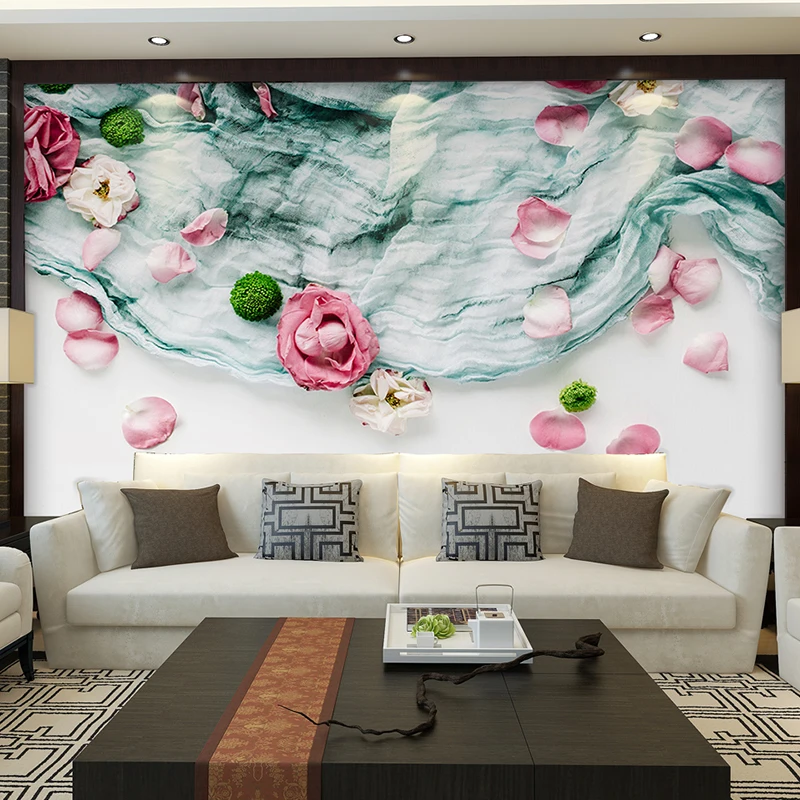 3D фотообои с цветами на заказ обои для детской комнаты милая девушка спальни