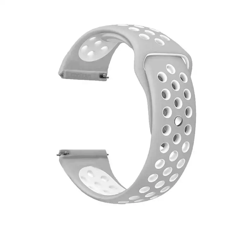 7 Gray white 22 мм силиконовый спортивный ремешок для samsung Galaxy Watch 46 мм SM-R800NZSAXAR 20 мм Amazfit ремешок Bip для Galxy Watch 42 мм браслет - Цвет ремешка: 7 Gray white