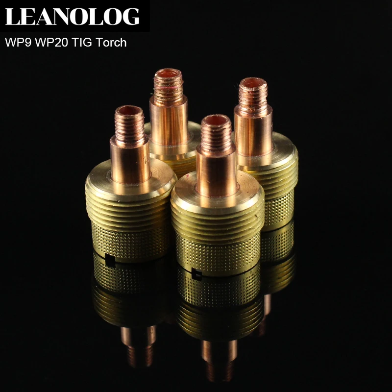 2PCS Welding Machine Accessories Large Stubby Gas Lens Body For WP9 WP20 TIG Welding Torch/Welder Gun 350a 500a gas welding gun shunt connecting rod insulation cover bent pipe nozzle gas welding gun accessories welder gun parts
