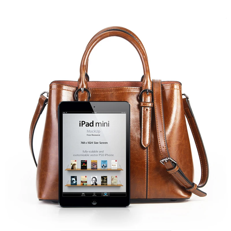 New 2019 Genuine leather women bag fashion lady handbag Casual solid color shoulder High capacity Messenger bags | Багаж и сумки