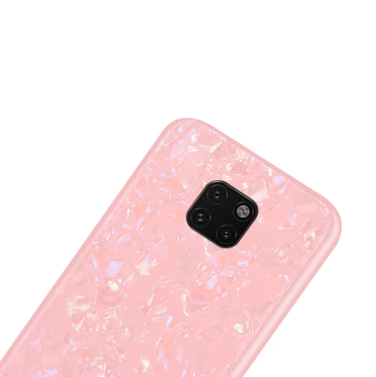 Чехол для Huawei Mate 20 Pro роскошный чехол с силиконовым краем и жестким закаленным
