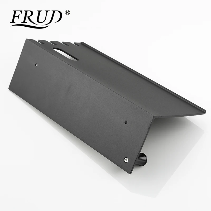 Frud настенные Алюминиевые черные полки для ванной комнаты на кухню стену полку