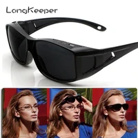 longkeeper 2021 polarized windproof sand sunglasses men pc frame uv400 women outdoor sports sun glasses black glasses cover