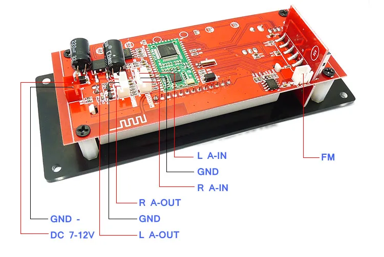 Плата декодера MP3 Bluetooth 4 0 модуль со слотом для sd карты/USB/FM/сигнализация APE FLAC WAV WMA