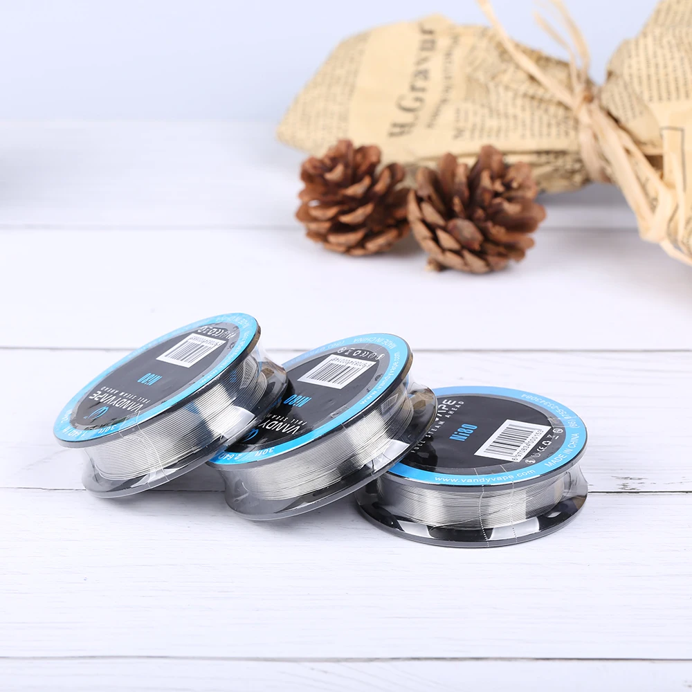 Vandy vape Ni80 провод 28GA 26GA 24ga для электронной сигареты распылитель Vandyvape RBA танк