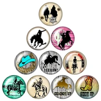 new brave cowboy 10pcs mixed 12mm16mm18mm25mm round photo glass cabochon demo flat back making findings