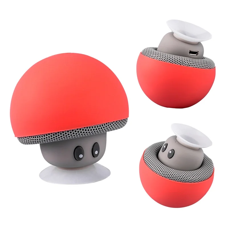 Музыкальный держатель для телефона колонка MP3 плеер Bluetooth маленькая Грибная