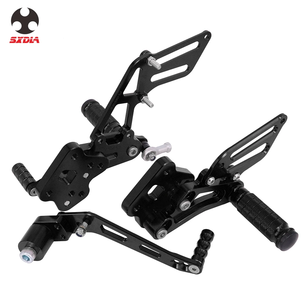 

Motorcycle Accessories CNC Adjustable Foot Pegs Rear Set Footpegs Footrests For Suzuki GSXR600 GSXR750 GSX R600 R750 2006-2010