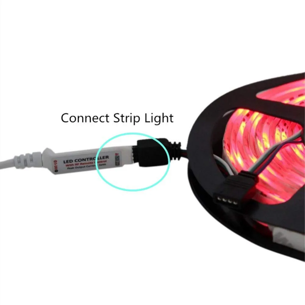 

DC5-24V RGB Remote Controller 10key RF Wireless Led Dimmer Controller For SMD3528/5050 RGB Led Strip Light