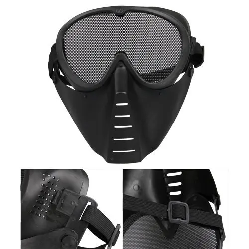 Маска страйкбольная черная|airsoft mask|mask paintballmask airsoft |