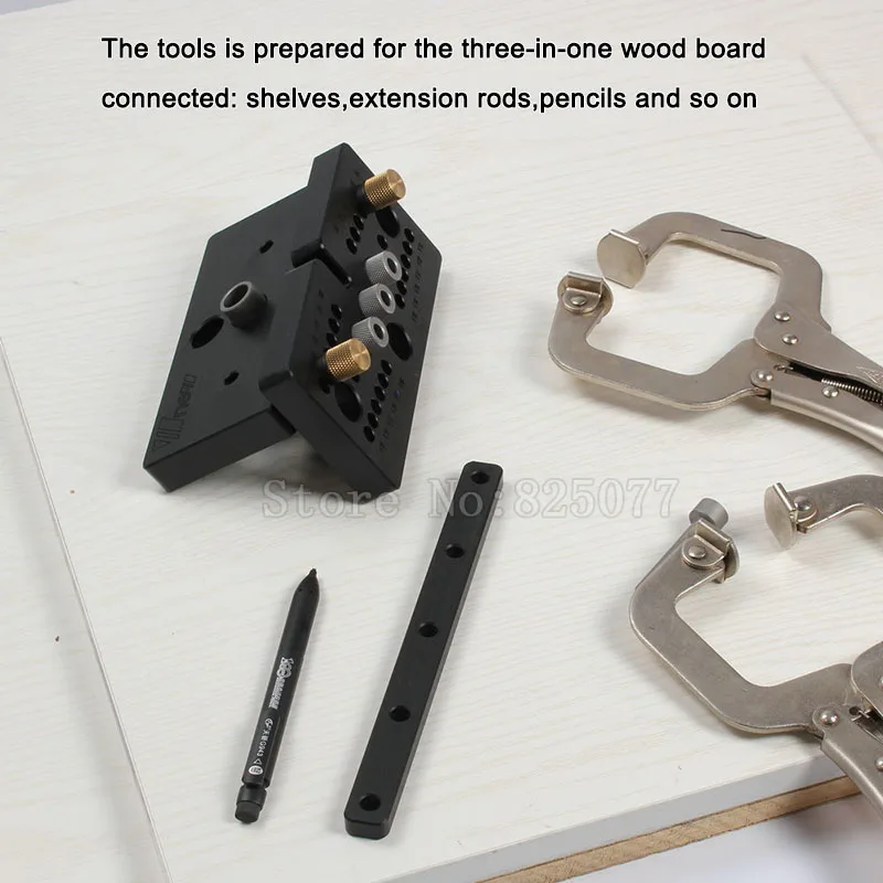 DIY Деревообрабатывающие инструменты 3 в 1 дюбелирующий джиг для мебели