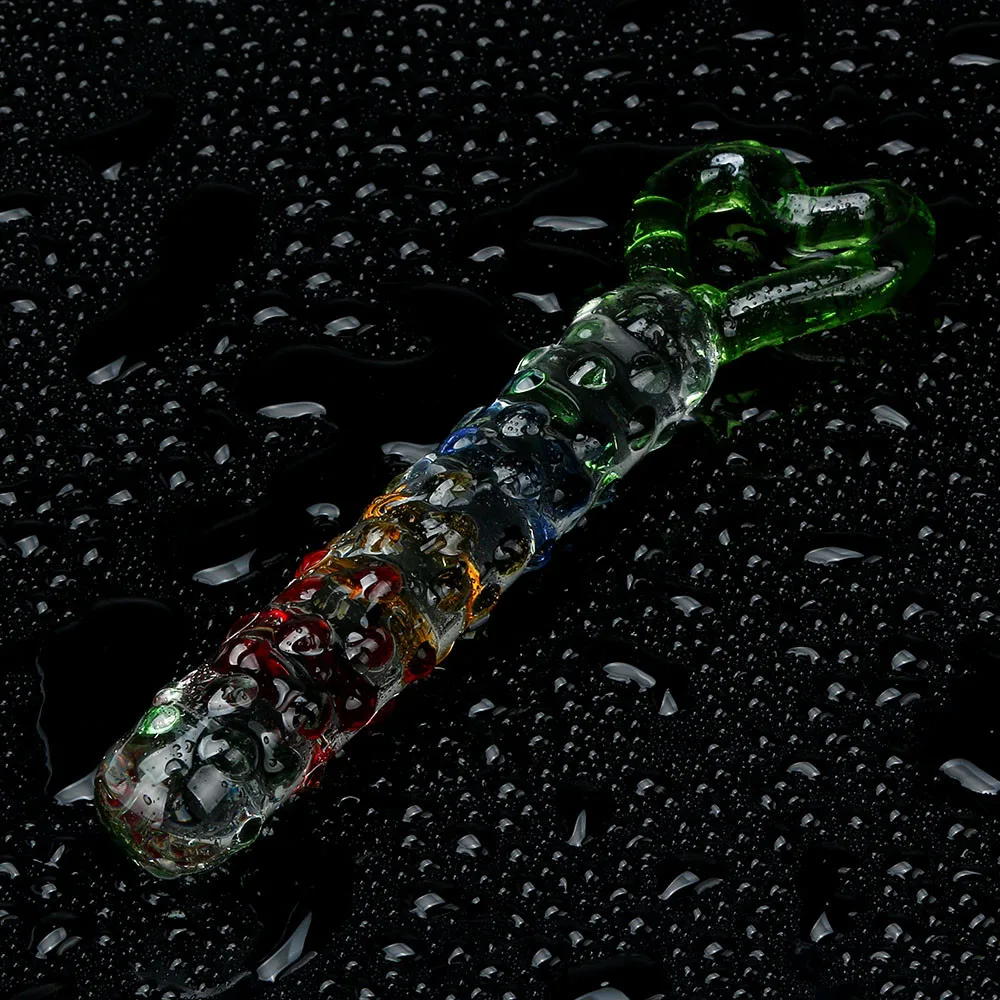 Кристалл Dildo Анальный фаллоимитатор и пенис стержень задний анальный массаж
