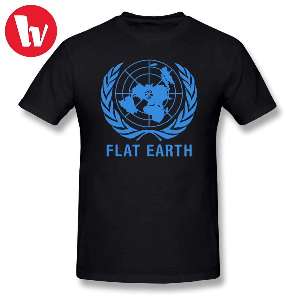 Flat Earth T Shirt Men Cartoon Letter Print Funny Fashion Short Sleeve Tee Streetwear Graphic Casual Shirts 2018| |