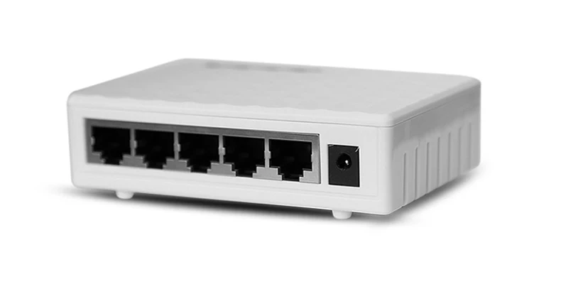 5 Порты и разъёмы 10/100/1000 м Ethernet сетевой коммутатор с белым Цвет | Компьютеры офис