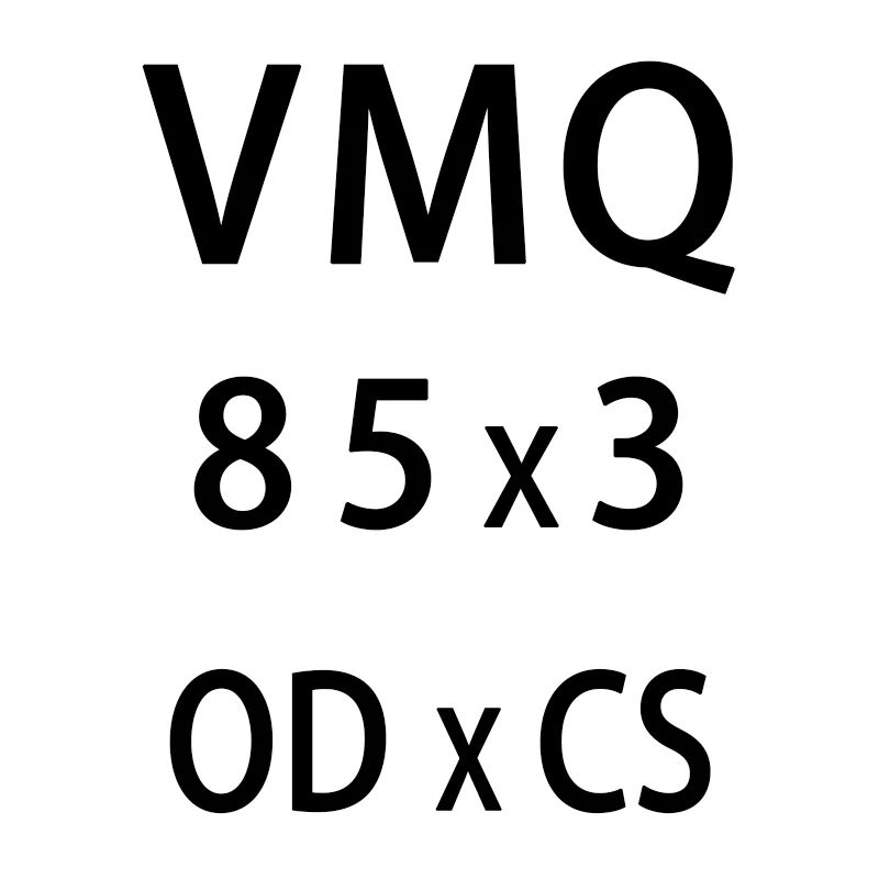 Белое Силиконовое кольцо кремния/VMQ уплотнительное кольцо 3 мм Толщина OD54/55/60/65/70/75/80/85/90/95/100*3 мм резиновая уплотнительная прокладка шайба - Цвет: OD85mm