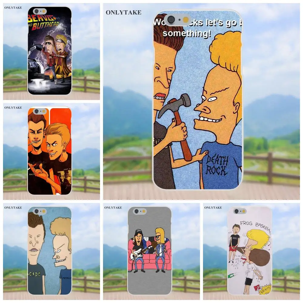 Vvcqod Beavis и Butthead для Apple iPhone 4 4s 5 5C SE 6 S 7 8 Plus X Galaxy большое ядро II Prime Alpha TPU Защитная