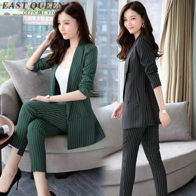 Womens business suits Spring 2018 Suit Fashion Pant Suits Women Casual Office Work Wear Sets Uniform Styles Elegant DD047 C | Женская