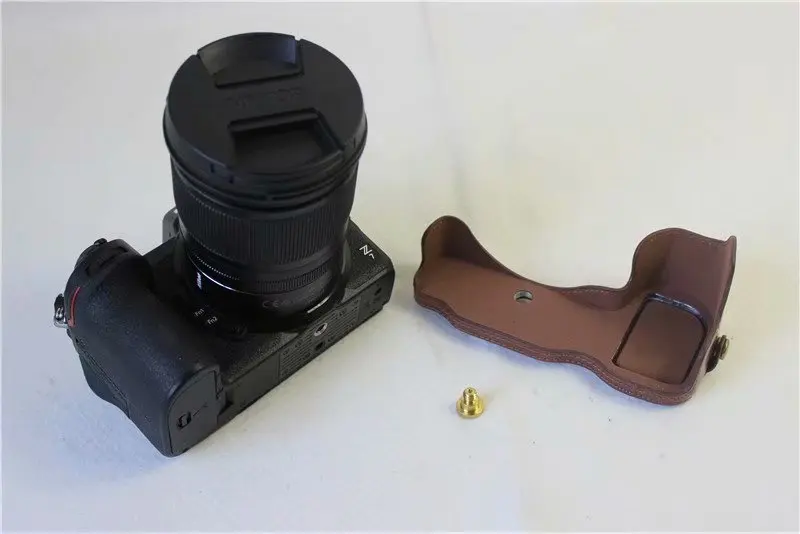 Сумка для камеры из искусственной кожи чехол для nikon Z6 Z7 Прямая зарядка крышка+ батарея дно открыть с шейный ремень